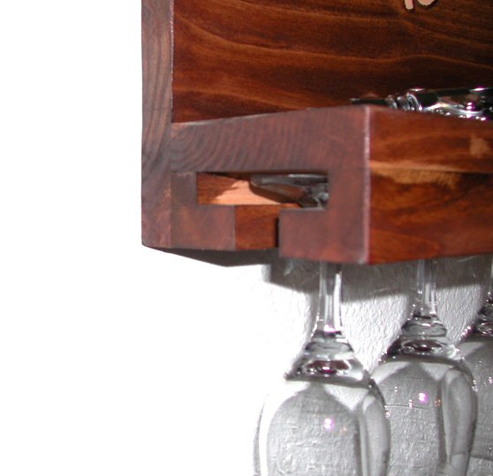 Wine Glass Rack & Shelf
