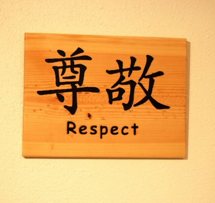 Chinese symbol for Respect